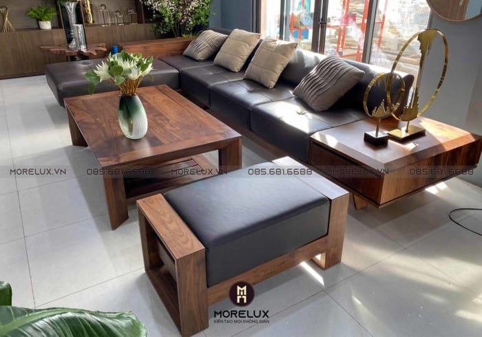 Sofa gỗ chữ L SF166