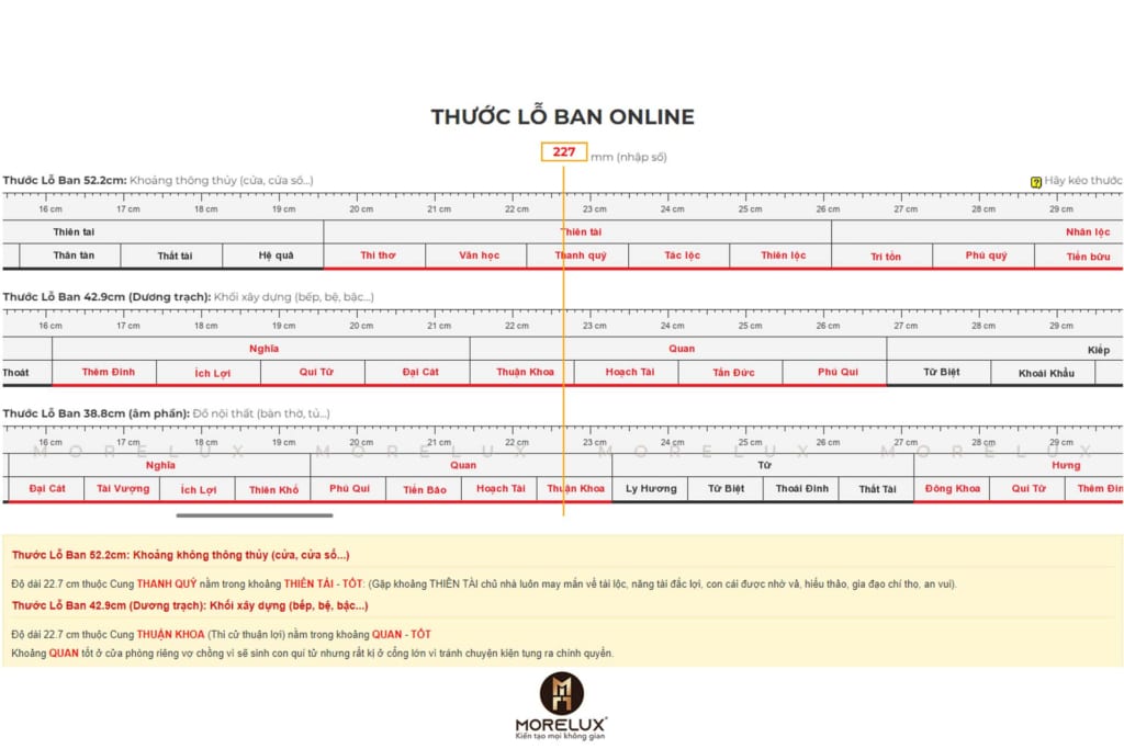 Thước lỗ ban Online