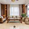 Mẫu bàn ghế sofa gỗ óc chó cao cấp SF15