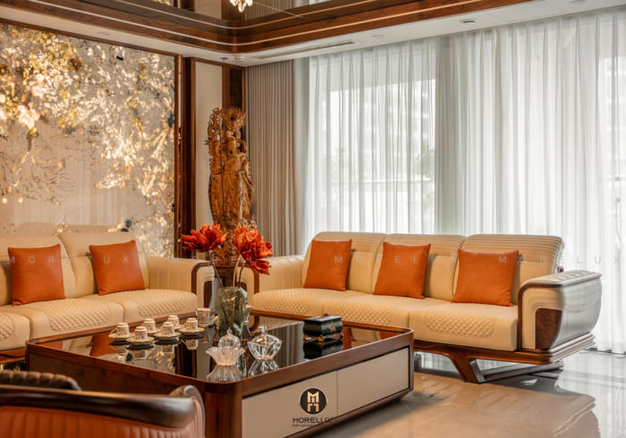 Bộ bàn ghế gỗ óc chó cao cấp