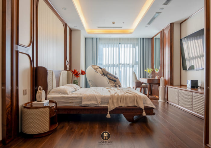 Giường ngủ gỗ óc chó GN17