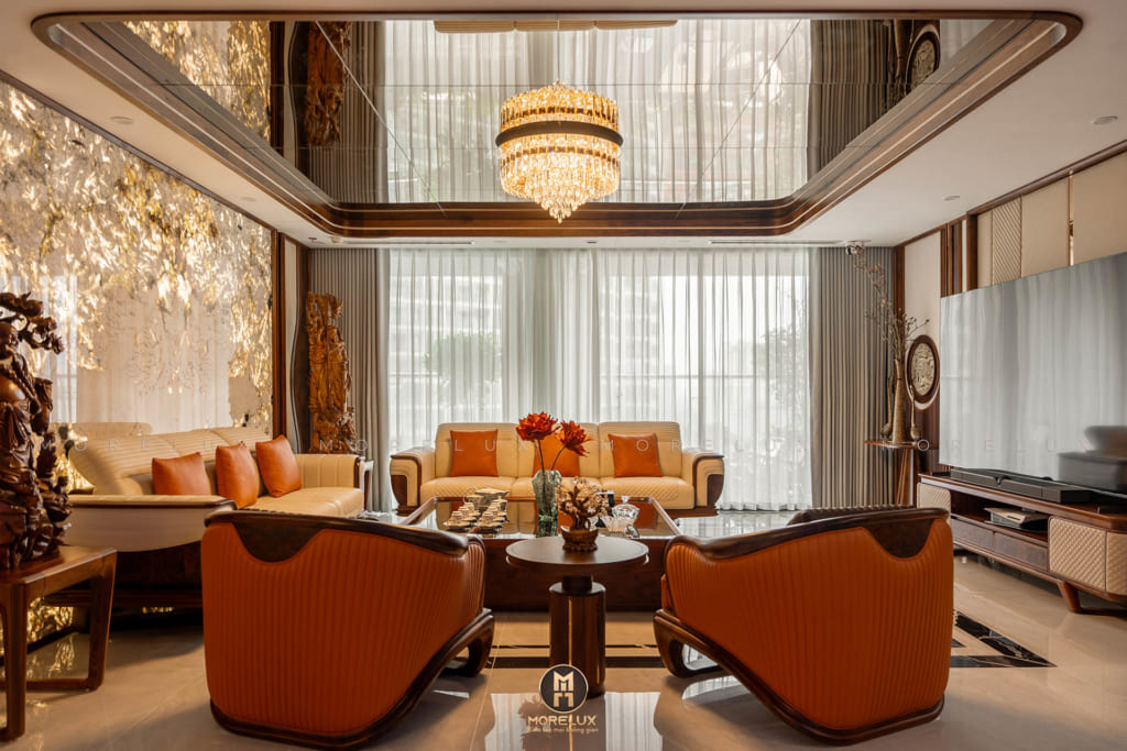 Sofa gỗ óc chó cao cấp