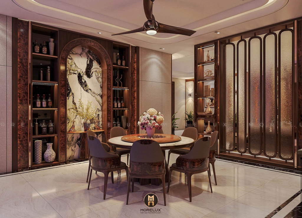 bàn ăn gỗ óc chó đẹp