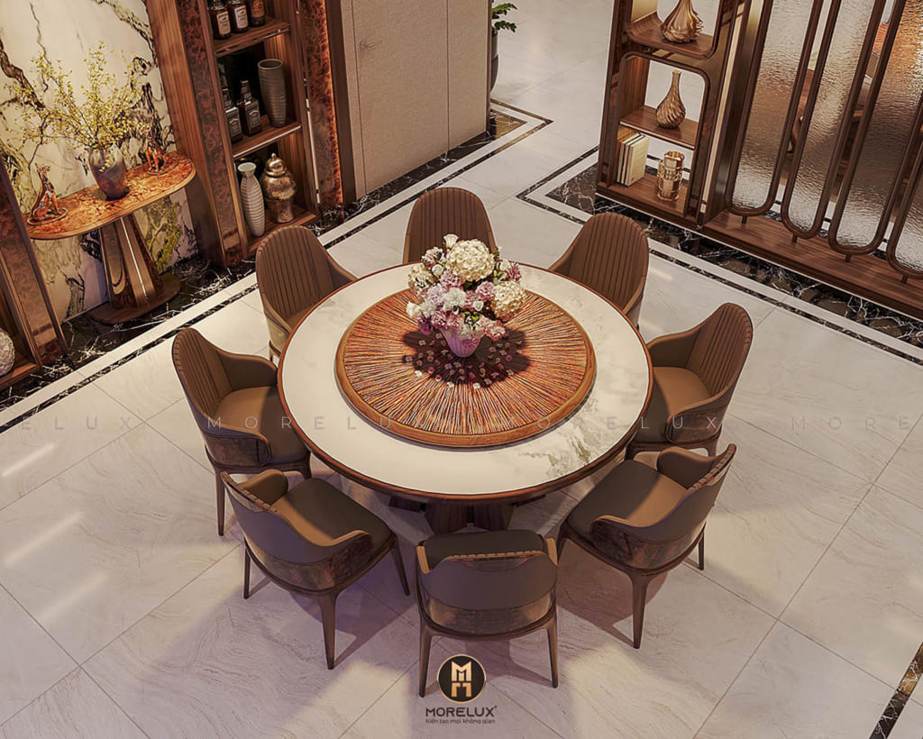 bàn ghế ăn gỗ óc chó đẹp